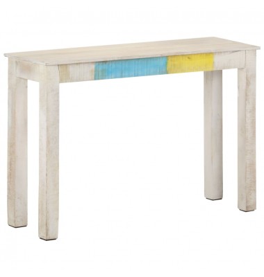  Konsolinis staliukas, baltas, 115x35x77cm, mango mediena - Žurnaliniai staliukai - 7