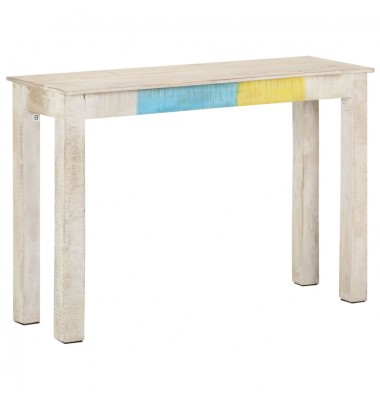  Konsolinis staliukas, baltas, 115x35x77cm, mango mediena - Žurnaliniai staliukai - 8