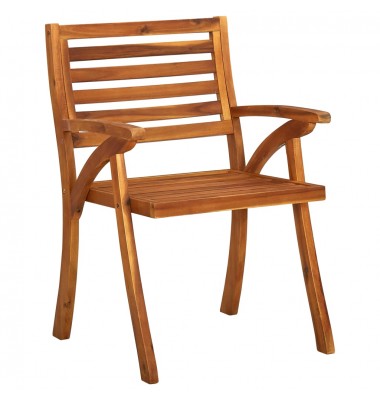  Sodo valgomojo kėdės su pagalvėlėmis, 3vnt., akacijos masyvas - Lauko kėdės - 3