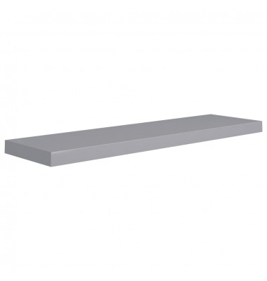  Pakabinamos lentynos, 2vnt., pilkos, 90x23,5x3,8cm, MDF - Pakabinamos lentynos, spintelės - 4