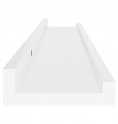  Sieninės lentynos, 4vnt., baltos spalvos, 60x9x3cm - Pakabinamos lentynos, spintelės - 8