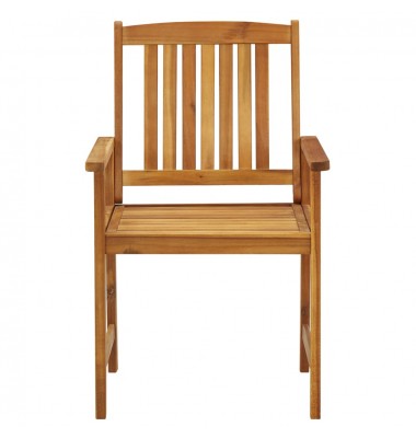 Sodo kėdės su pagalvėlėmis, 4vnt., akacijos medienos masyvas - Lauko kėdės - 5
