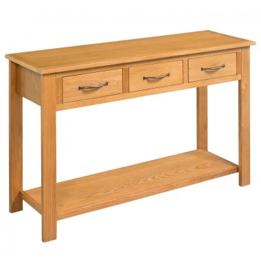  Konsolinis staliukas, 110x35x75cm, ąžuolo medienos masyvas - Žurnaliniai staliukai - 1