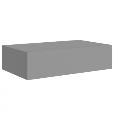  Lentynos su stalčiais, 2vnt., pilkos, 40x23,5x10cm, MDF - Pakabinamos lentynos, spintelės - 4