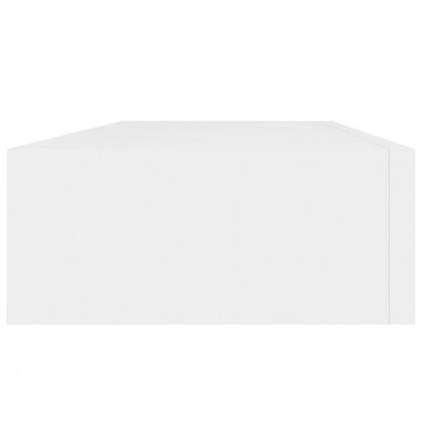  Sieninė lentyna su stalčiumi, baltos spalvos, 60x23,5x10cm, MDF - Pakabinamos lentynos, spintelės - 5