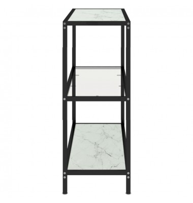  Konsolinis staliukas, skaidrus ir marmuro, 100x36x90cm, stiklas - Žurnaliniai staliukai - 4