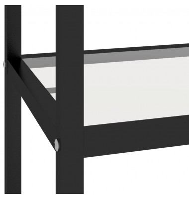  Konsolinis staliukas, skaidrus ir marmuro, 100x36x90cm, stiklas - Žurnaliniai staliukai - 7