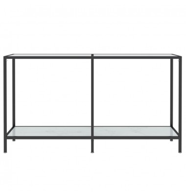  Konsolinis staliukas, baltas, 140x35x75,5cm, grūdintas stiklas - Žurnaliniai staliukai - 3