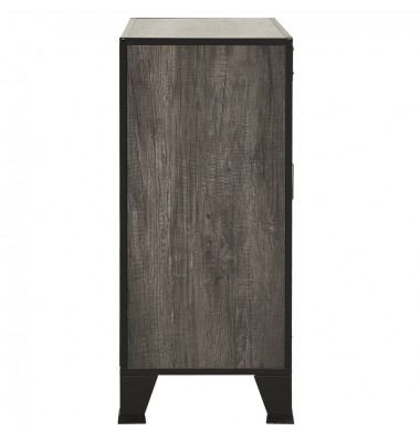  Spintelė daiktams, pilkos spalvos, 72x36x82cm, metalas ir MDF - Biuro spintos, spintelės - 4