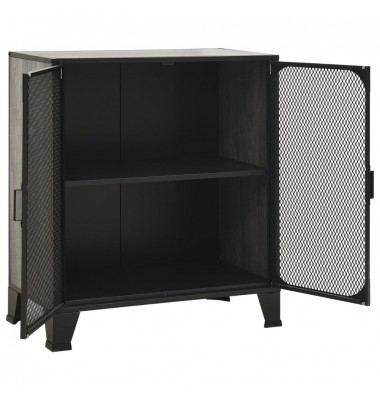  Spintelė daiktams, pilkos spalvos, 72x36x82cm, metalas ir MDF - Biuro spintos, spintelės - 6