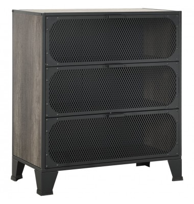  Spintelė daiktams, pilkos spalvos, 72x36x82cm, metalas ir MDF - Biuro spintos, spintelės - 2