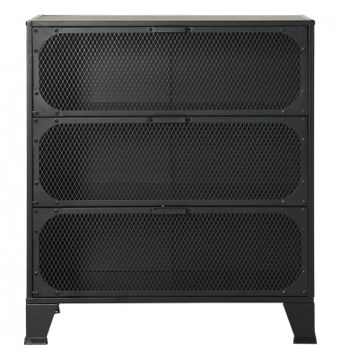  Spintelė daiktams, pilkos spalvos, 72x36x82cm, metalas ir MDF - Biuro spintos, spintelės - 3