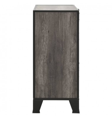  Spintelė daiktams, pilkos spalvos, 72x36x82cm, metalas ir MDF - Biuro spintos, spintelės - 4