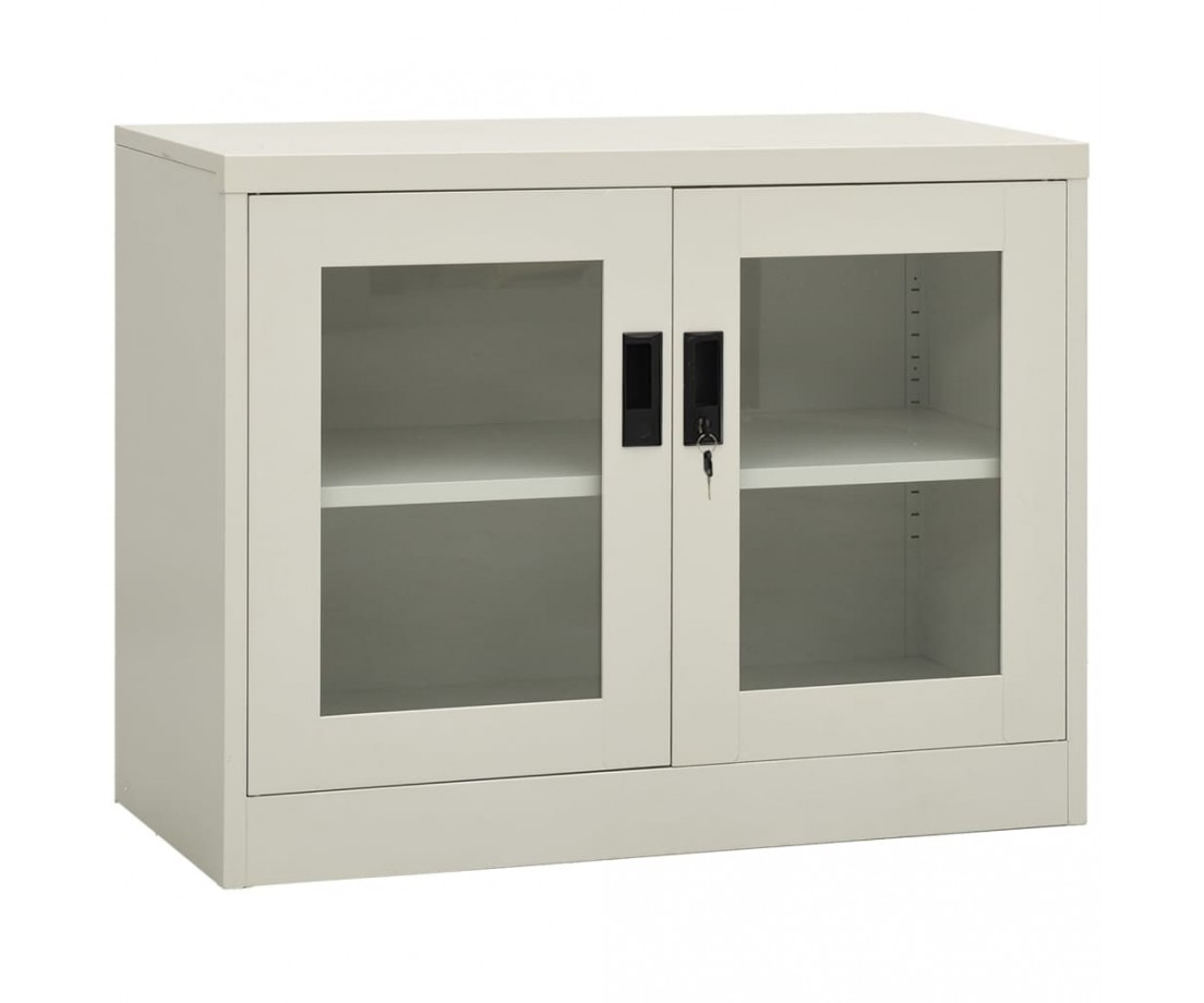 Biuro spintelė, šviesiai pilkos spalvos, 90x40x70cm, plienas - Biuro spintos, spintelės - 1 Biuro spintelė, šviesiai pilkos spalvos, 90x40x70cm, plienas - Biuro spintos, spintelės - 1