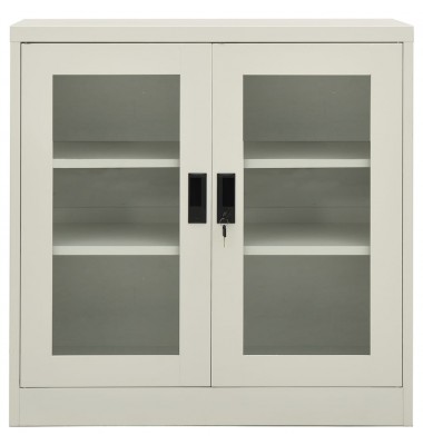  Biuro spintelė, šviesiai pilkos spalvos, 90x40x90cm, plienas - Biuro spintos, spintelės - 2