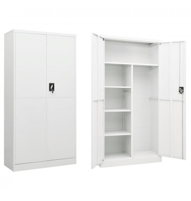  Persirengimo spintelė, baltos spalvos, 90x40x180cm, plienas - Dokumentų spintos - 1