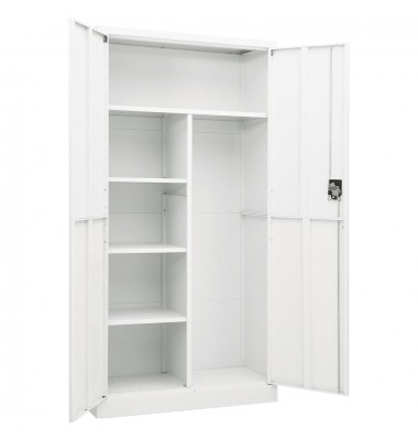  Persirengimo spintelė, baltos spalvos, 90x40x180cm, plienas - Dokumentų spintos - 5