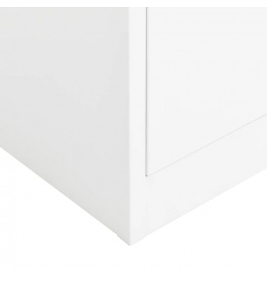  Persirengimo spintelė, baltos spalvos, 90x40x180cm, plienas - Dokumentų spintos - 6