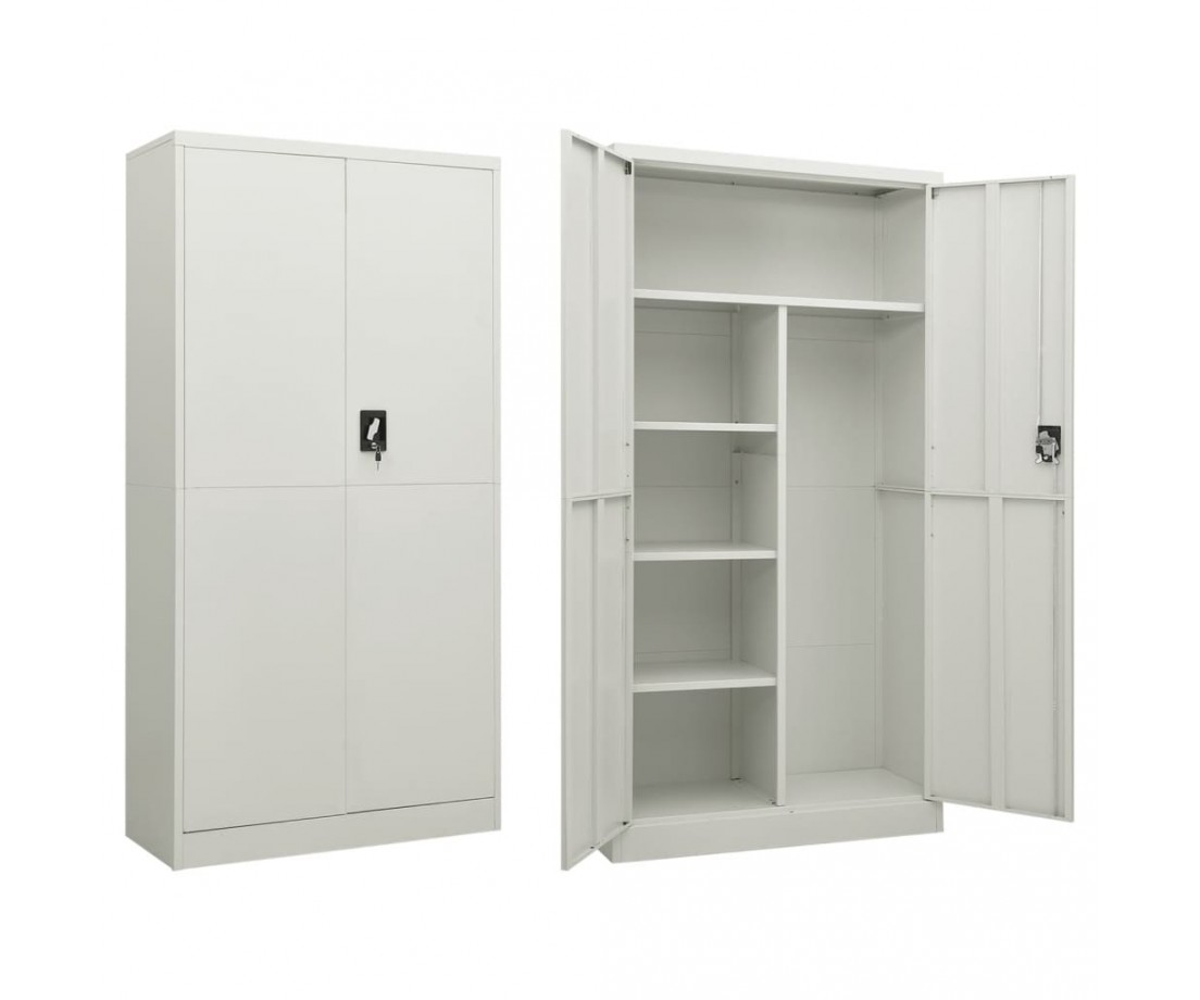 Persirengimo spintelė, šviesiai pilka, 90x40x180cm, plienas - Dokumentų spintos - 1 Persirengimo spintelė, šviesiai pilka, 90x40x180cm, plienas - Dokumentų spintos - 1