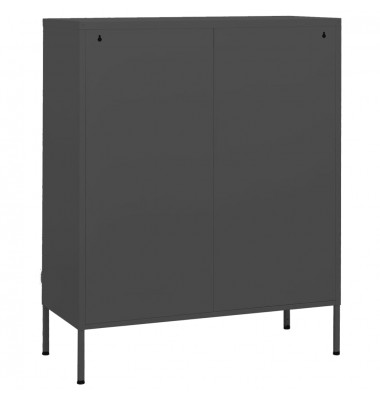  Sandėliavimo spintelė, antracito, 80x35x101,5cm, plienas - Biuro spintos, spintelės - 5