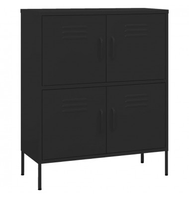  Sandėliavimo spintelė, juodos spalvos, 80x35x101,5cm, plienas - Biuro spintos, spintelės - 2