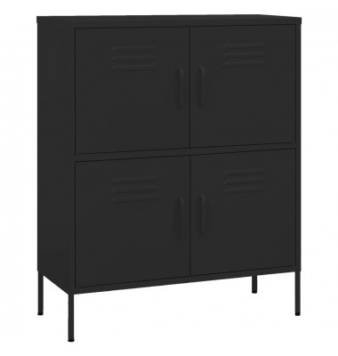  Sandėliavimo spintelė, juodos spalvos, 80x35x101,5cm, plienas - Biuro spintos, spintelės - 5