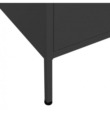  Sandėliavimo spintelė, juodos spalvos, 80x35x101,5cm, plienas - Biuro spintos, spintelės - 8