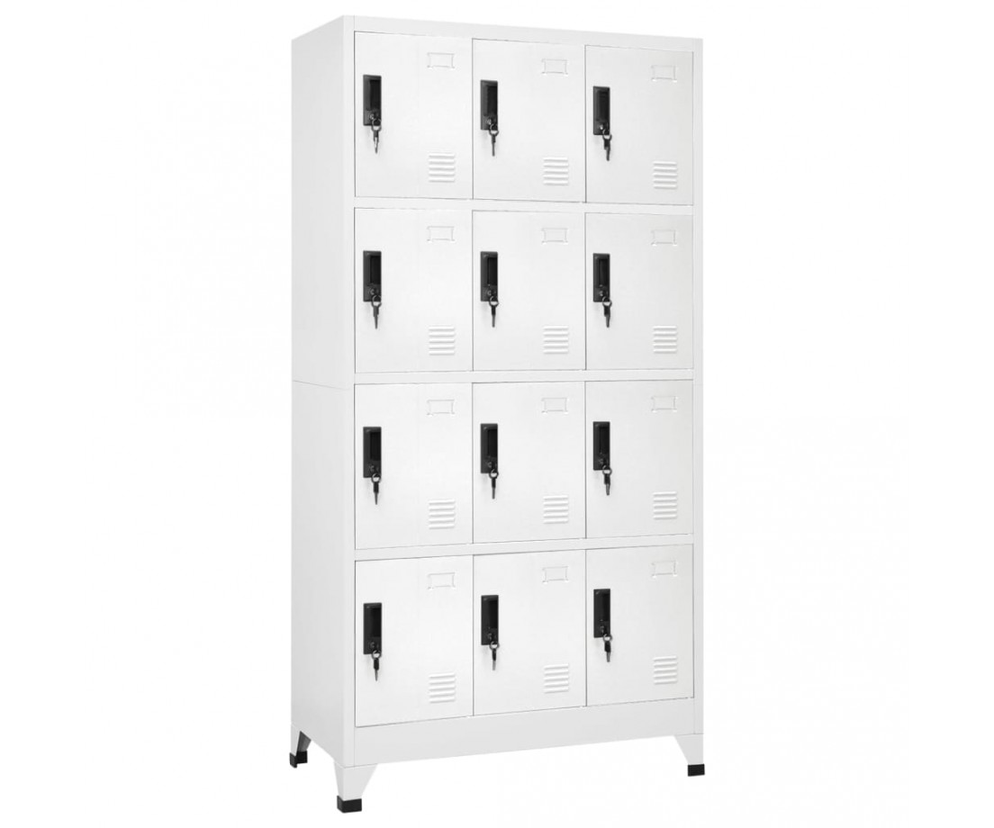 Persirengimo spintelė, baltos spalvos, 90x45x180cm, plienas - Biuro spintos, spintelės - 1 Persirengimo spintelė, baltos spalvos, 90x45x180cm, plienas - Biuro spintos, spintelės - 1