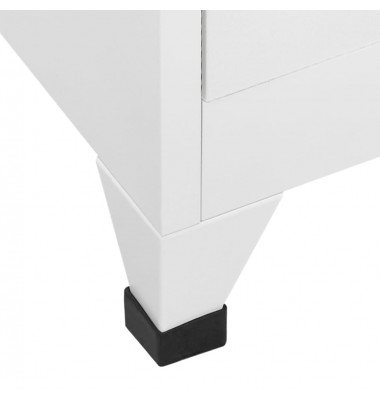  Persirengimo spintelė, baltos spalvos, 90x45x180cm, plienas - Biuro spintos, spintelės - 6