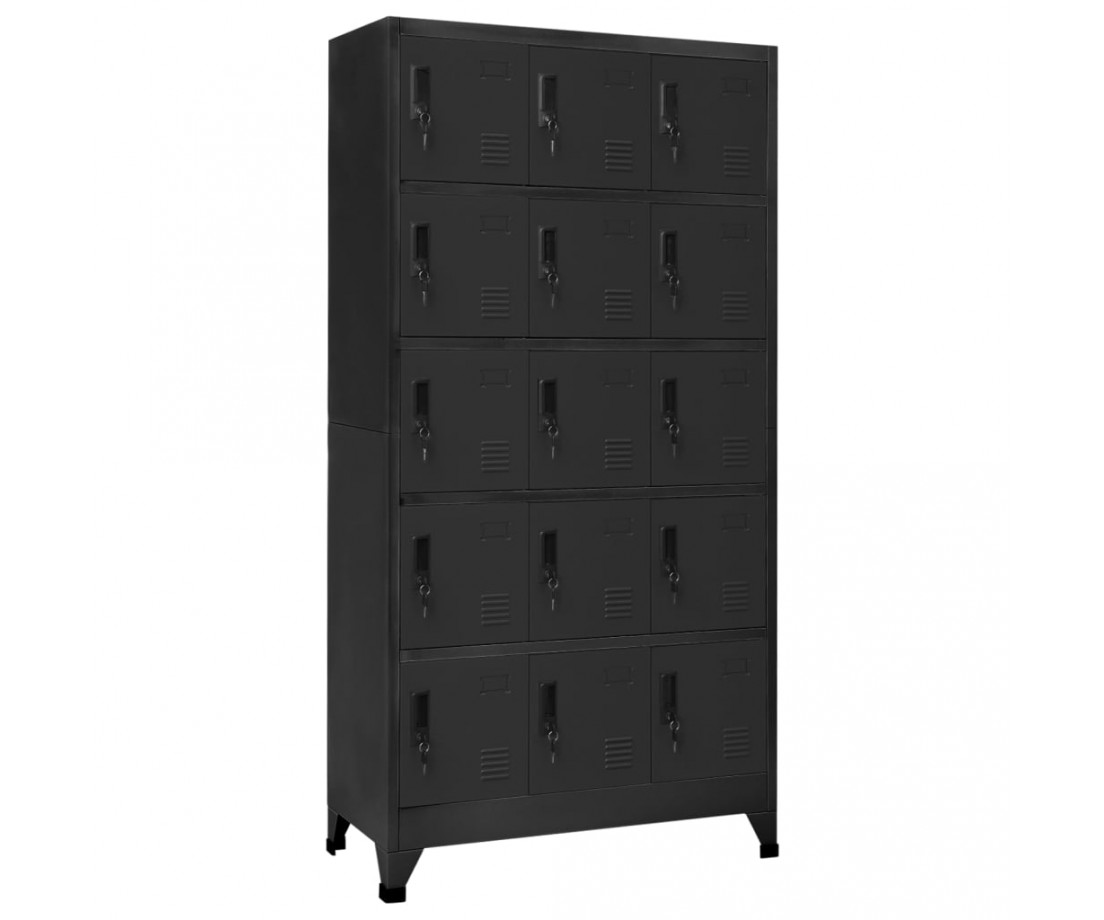 Persirengimo spintelė, antracito spalvos, 90x40x180cm, plienas - Biuro spintos, spintelės - 1 Persirengimo spintelė, antracito spalvos, 90x40x180cm, plienas - Biuro spintos, spintelės - 1