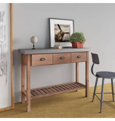  Konsolinis staliukas, 110x35x80cm, eglės medienos masyvas - Žurnaliniai staliukai - 1