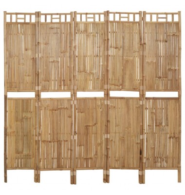  Kambario pertvara, 5 dalių, 200x180cm, bambukas - Kambario pertvaros - 1