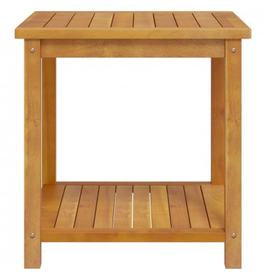 Staliukas, akacijos medienos masyvas, 45x45x45cm - Kavos staliukai - 4