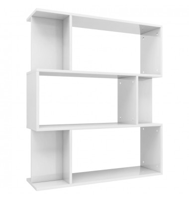  Spintelė knygoms/kambario pertvara, balta, 80x24x96cm, blizgi - Pastatomos lentynos, spintelės - 2