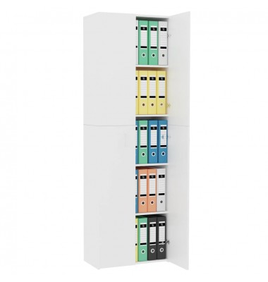  Biuro spinta, baltos spalvos, 60x32x190 cm, MDP - Dokumentų spintos - 4