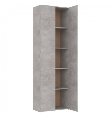  Biuro spinta, betono pilkos spalvos, 60x32x190 cm, MDP - Dokumentų spintos - 5