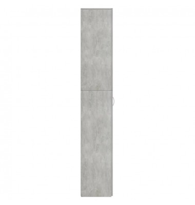  Biuro spinta, betono pilkos spalvos, 60x32x190 cm, MDP - Dokumentų spintos - 7