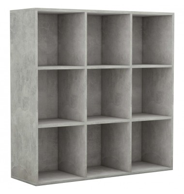  Spintelė knygoms, betono pilkos spalvos, 98x30x98cm, MDP - Pastatomos lentynos, spintelės - 2