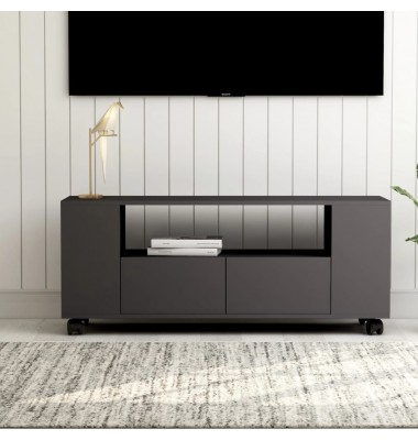  Televizoriaus spintelė, pilkos spalvos, 120x35x43cm, MDP - TV spintelės - 1