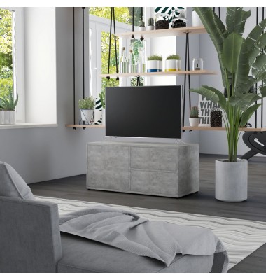  Televizoriaus spintelė, betono pilkos spalvos, 80x34x36cm, MDP - TV spintelės - 1
