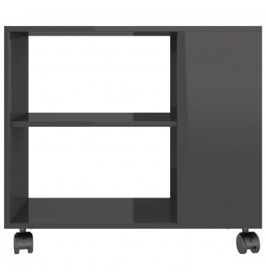  Staliukas, pilkos spalvos, 70x35x55cm, mediena, blizgus - Žurnaliniai staliukai - 4