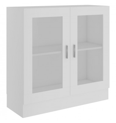  Vitrininė spintelė, baltos spalvos, 82,5x30,5x80cm, MDP - Pastatomos lentynos, spintelės - 2