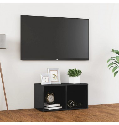  Televizoriaus spintelė, pilka, 72x35x36,5 cm, MDP, ypač blizgi - TV spintelės - 1