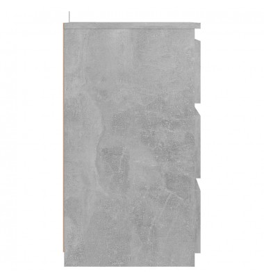  Naktinės spintelės, 2vnt., betono pilkos, 40x35x62,5cm, MDP - Naktinės spintelės - 5