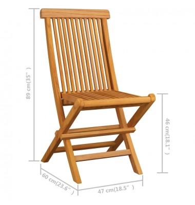  Sodo kėdės su pagalvėlėmis, 2vnt., tikmedžio medienos masyvas - Lauko kėdės - 11