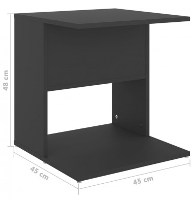  Staliukas, pilkos spalvos, 45x45x48cm, MDP - Žurnaliniai staliukai - 7