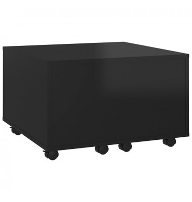  Kavos staliukas, juodos spalvos, 60x60x38cm, MDP, blizgus - Kavos staliukai - 4