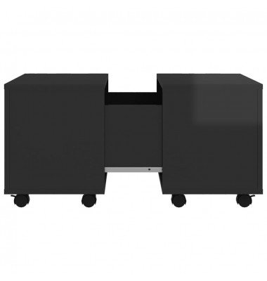  Kavos staliukas, juodos spalvos, 60x60x38cm, MDP, blizgus - Kavos staliukai - 6