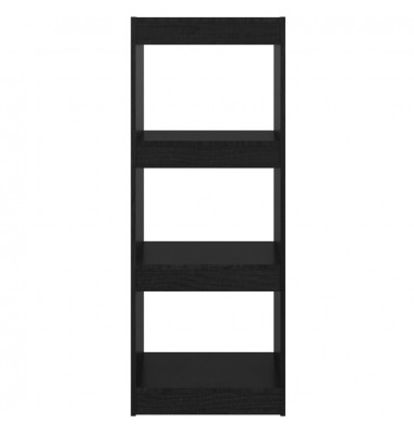  Spintelė knygoms/kambario pertvara, juoda, 40x30x103,5cm, pušis - Pastatomos lentynos, spintelės - 5