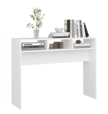  Konsolinis staliukas, baltos spalvos, 105x30x80cm, MDP - Žurnaliniai staliukai - 4
